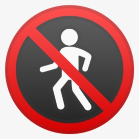 Download Svg Download Png - No Pedestrians Emoji Transparent Background, Png Download, Free Download