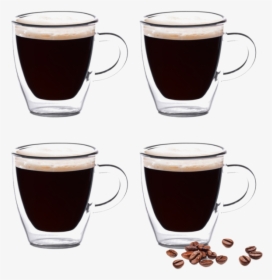 Mini Coffee Cups Glass, HD Png Download, Free Download