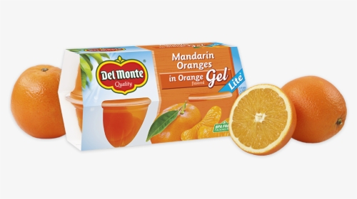 Mandarin Oranges In Orange Flavored Gel - Mandarin Oranges With Jello, HD Png Download, Free Download