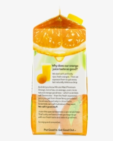 Minute Maid Orange Juice Side, HD Png Download, Free Download