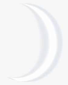 Circle Angle Point Black And White - White Crescent Moon Transparent Background, HD Png Download, Free Download