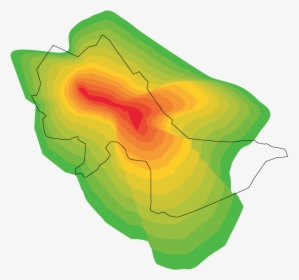 Shotspotter Heat Map - Illustration, HD Png Download, Free Download