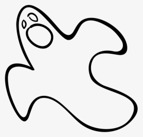 Halloween Ghost Shouting - Line Art, HD Png Download, Free Download