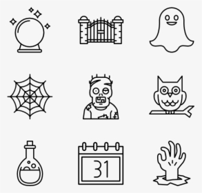 Lineal Halloween - Illustration, HD Png Download, Free Download