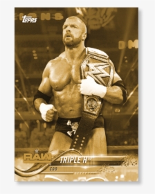 2018 Topps Wwe Triple H Base Poster Gold Ed - Design, HD Png Download, Free Download