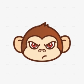 Angry Monkey Cartoon - Cartoon Monkey Face Png, Transparent Png, Free Download