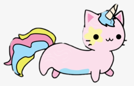 Unicorn Cat Clipart , Png Download - Chat Licorne Kawaii, Transparent Png, Free Download