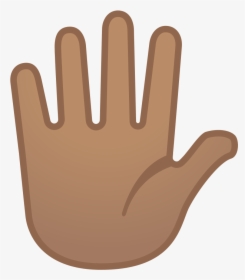 Hand With Fingers Splayed Medium Skin Tone Icon - Palma De La Mano Emoji, HD Png Download, Free Download