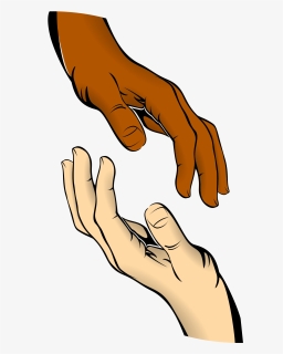 Open Hands Png - Hands Touching Clip Art, Transparent Png, Free Download
