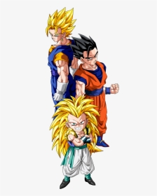 Gotenks - Gotenks Y Vegetto, HD Png Download, Free Download