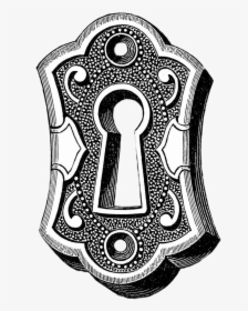 Vintage Keyhole Drawing - Keyhole Clipart, HD Png Download, Free Download