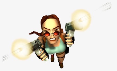 Transparent Lara Croft Png - Tomb Raider Poster Guns, Png Download, Free Download
