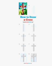 How To Draw Cross - Draw A Cross Step By Step, HD Png Download, Free Download