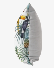 Tropical Plants Flowers Parrot Pillow Graphic Art Cushion, HD Png Download, Free Download