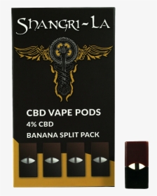 Banana Split Cbd Isolates Vape Pods - Shangri La Peach Mango Pacj, HD Png Download, Free Download