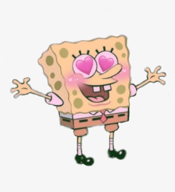 Aesthetic Spongebob Bobesponja Bobleponge Heart Coeur - Cartoon Characters Spongebob, HD Png Download, Free Download