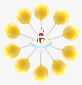 Banana Split Cream Swirl Lollipop Bag - Theoretical Framework About Machines, HD Png Download, Free Download