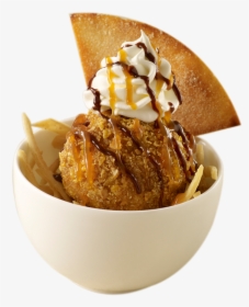 Deep Fried Bananas & Ice Cream Png - Fried Ice Cream No Background, Transparent Png, Free Download