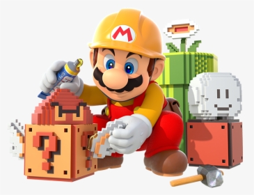 Mario-builder - Super Mario Maker Png, Transparent Png, Free Download