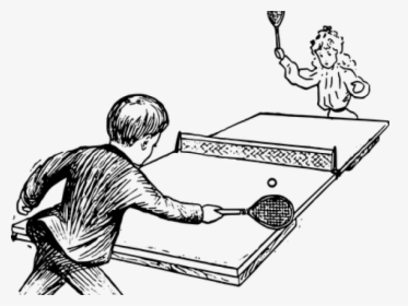 Ping Pong Clipart Animated - Ping Pong Clipart Black And White, HD Png Download, Free Download