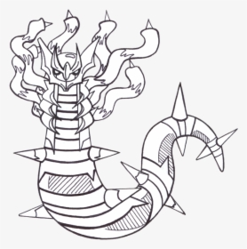 Giratina , Png Download - Line Art, Transparent Png, Free Download