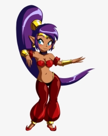 Shantae Half Genie Half Human All Cute By Crovirus-d6lcgdo - Half Human Half Genie, HD Png Download, Free Download