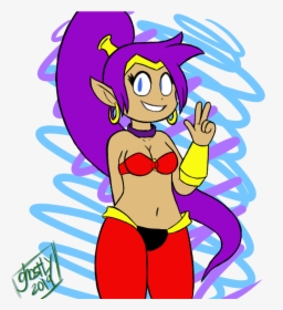 Shantae Is Genie - Cartoon, HD Png Download, Free Download