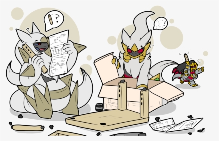 giratina, arceus, dialga, palkia, and giratina (pokemon) drawn by  kemonomichi_(blue_black)