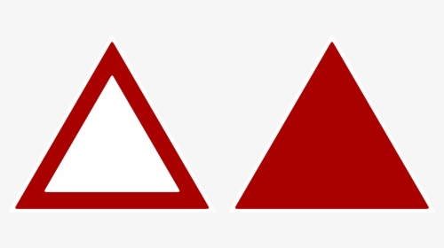 Red Triangle Outline Png - Triangle Red Logo Png, Transparent Png, Free Download