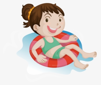 Cartoon Swimming Illustration - Kids Swimming Transparent, HD Png Download, Free Download