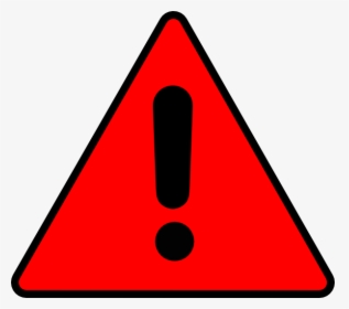 Red Warning Triangle - Warning Clipart, HD Png Download, Free Download