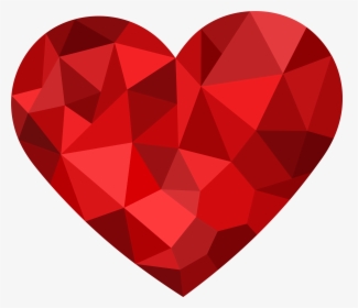 Red Mosaic Heart Png Clipart - Heart, Transparent Png, Free Download
