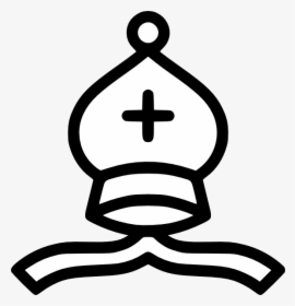 Bishops Hat Clipart 31,49kb Download - Chess Bishop Symbol, HD Png Download, Free Download
