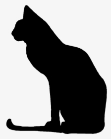Cat On A Wall Silhouette, HD Png Download, Free Download