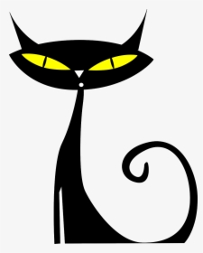 Vector Cats Persian Cat - Black Cat Png Vector, Transparent Png, Free Download