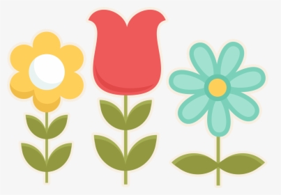 Spring Flowers Clip Art - Transparent Cute Flower Clipart, HD Png Download, Free Download