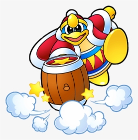 Kirby King Dedede Slamming Down Hammer - Kirby Super Star Ultra Artwork, HD Png Download, Free Download