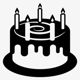 Birthday Cake Emoji Black , Png Download - Birthday Cake Emoji Black And White, Transparent Png, Free Download