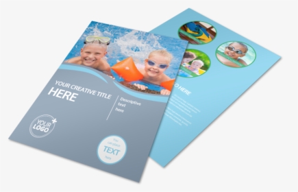 Kids Pool Party Flyer Template Preview - Swimming Pool For Flyer, HD Png Download, Free Download
