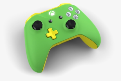Green And Yellow Xbox One Controller, HD Png Download, Free Download