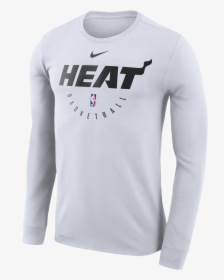 Nike Miami Heat Long Sleeve 2018 Practice Tee - Miami Heat, HD Png Download, Free Download
