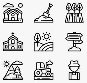 In The Village - Drawing Icons, HD Png Download, Free Download