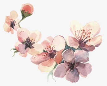 Watercolor Painting Water Color Svg Library Library - Flower Water Paint Png, Transparent Png, Free Download