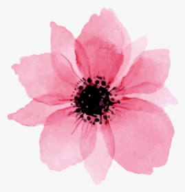 #flower #flowers #paint #paintings #draw #drawing #pink - Watercolor Flower Png Transparent, Png Download, Free Download