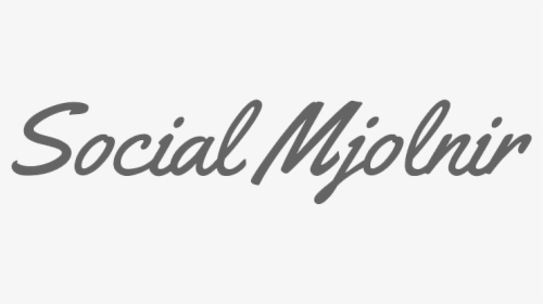 Social Mjolnir - Calligraphy, HD Png Download, Free Download