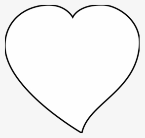 Free Heart Border - Solid White Heart Png, Transparent Png, Free Download