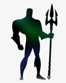 Aquaman Trident Png Transparent Images - Desenho De Liga Da Justiça, Png Download, Free Download