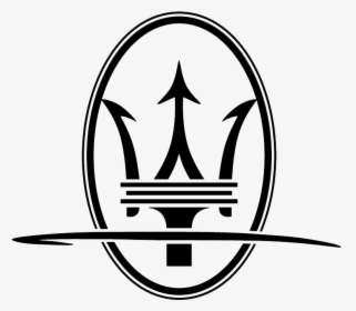 Trident Clipart Transparent Background - Maserati Car Logo Drawing, HD Png Download, Free Download