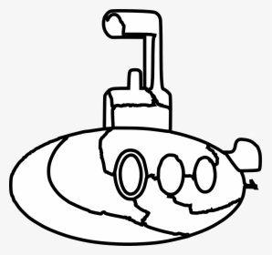 Clip Art Black And White Submarine, HD Png Download, Free Download