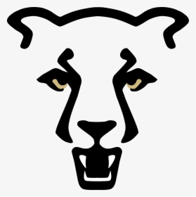 Uccs Mountain Lion Logo Standard Gold Eyes, White Teeth - University Of Colorado Colorado Springs Mascot, HD Png Download, Free Download